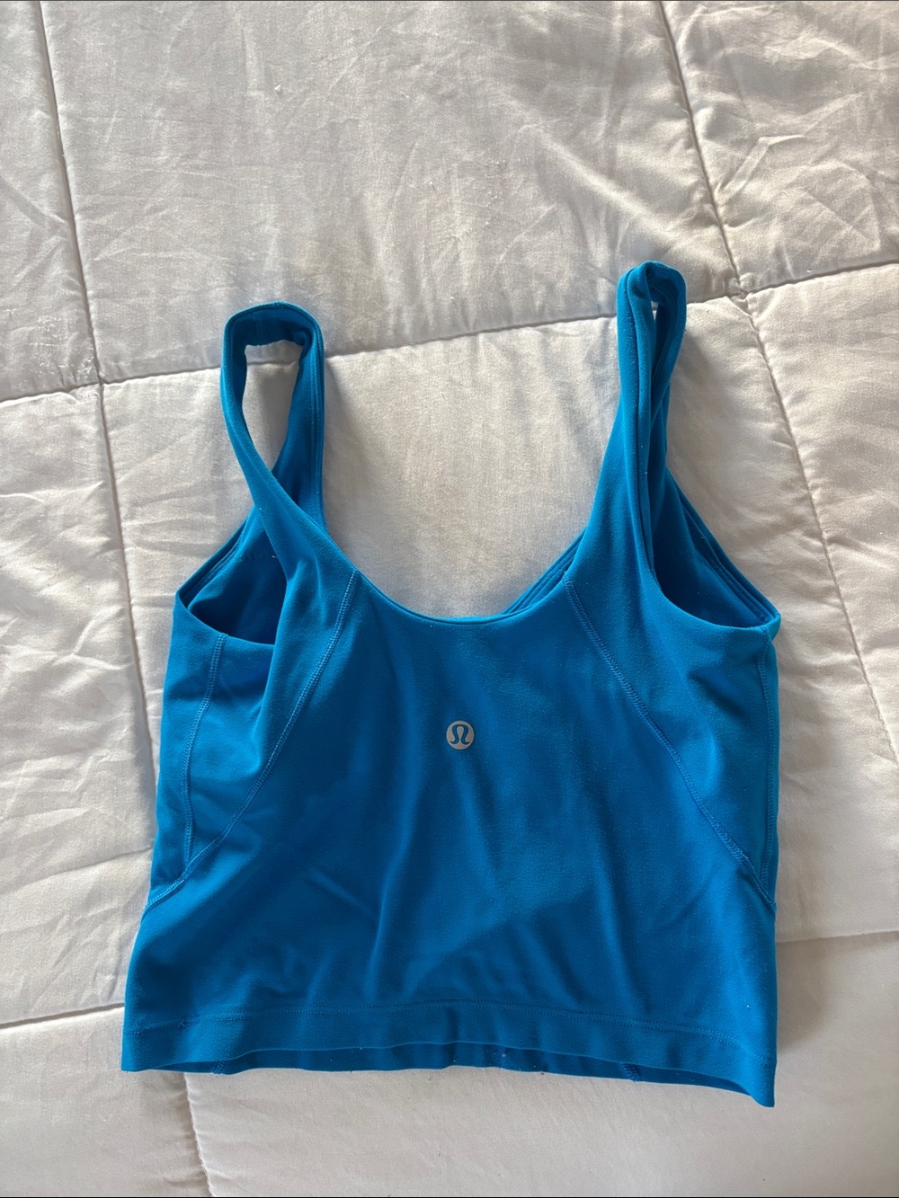 lululemon athletica Teal Blue Cropped Sports Bra Tank